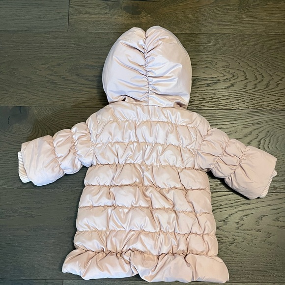 Gap dusty pink baby puffer coat 0-6M NWT Ret $118 - Picture 4 of 5